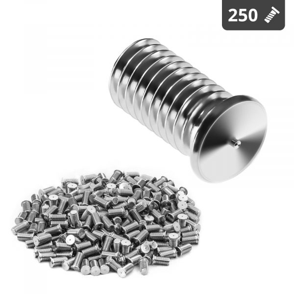 Svařovací svorníky - M8 - 16 mm - ušlechtilá ocel - 250 kusů | STUD SET 250E M8 16mm - Image 2