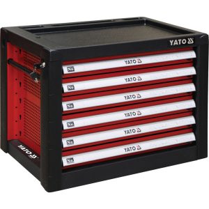 Dílenská skříňka přenosná na nářadí 6 zásuvek | YATO červená