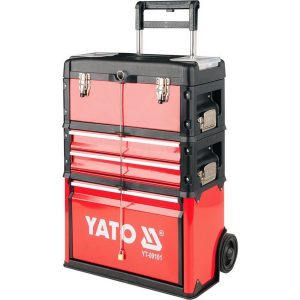 Dílenský vozík na nářadí YATO | 3 sekce, 2 zásuvky
