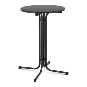 Barový stůl - černý - skládací - Ø70 cm - 110 cm | RC-BIS70FB 10011468