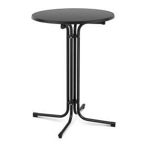 Barový stůl - černý - skládací - Ø80 cm - 110 cm | RC-BIS80FB 10011469