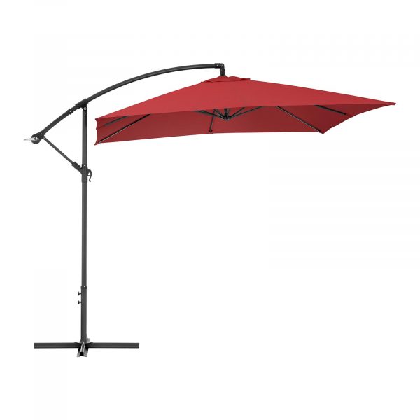 Slunečník na terasu (bordový) - 250 x 250 cm | UNI_UMBRELLA_SQ250BO - Image 5