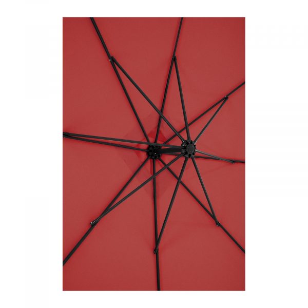 Slunečník na terasu (bordový) - 250 x 250 cm | UNI_UMBRELLA_SQ250BO - Image 8