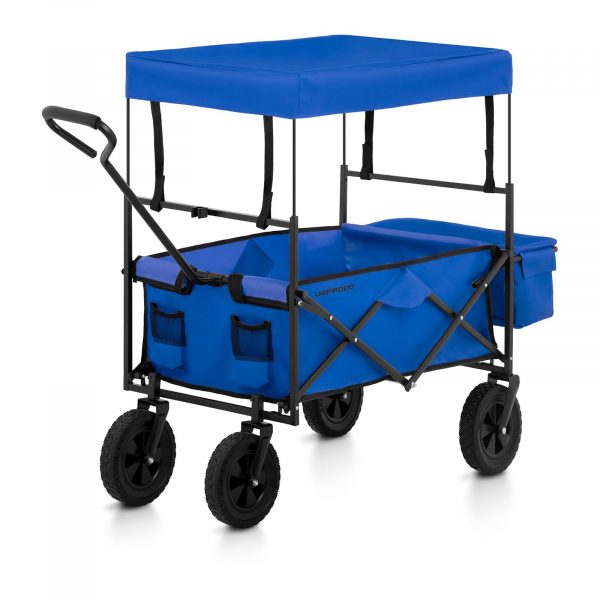 Zahradní skládací vozík - 100 kg - modrý | UNI_CART_02 - Image 2