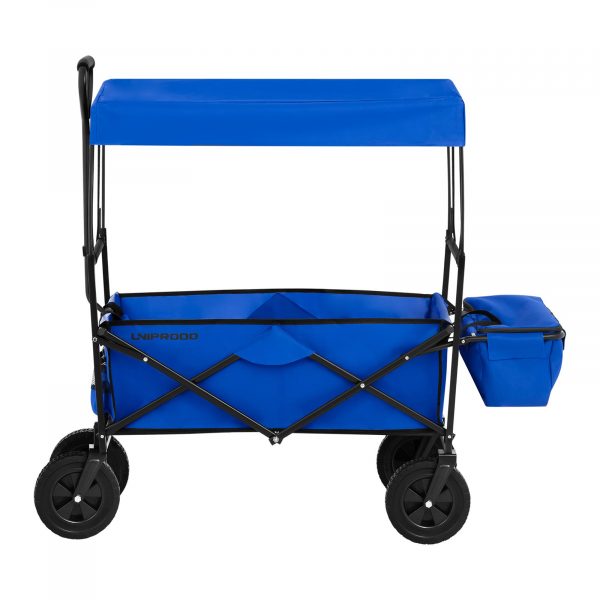 Zahradní skládací vozík - 100 kg - modrý | UNI_CART_02 - Image 3