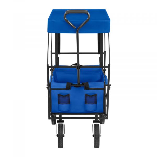 Zahradní skládací vozík - 100 kg - modrý | UNI_CART_02 - Image 4
