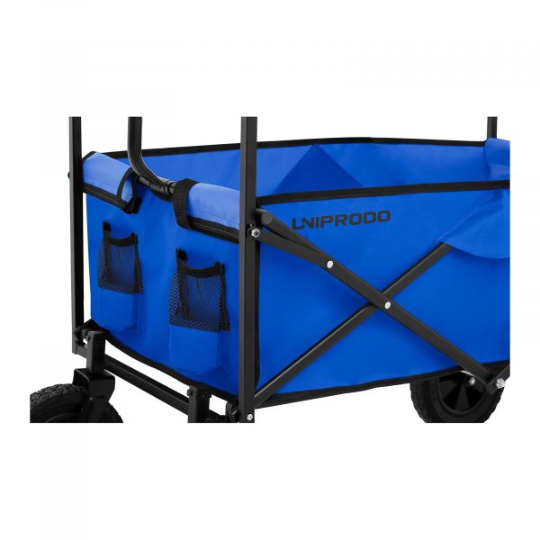 Zahradní skládací vozík - 100 kg - modrý | UNI_CART_02 - Image 5