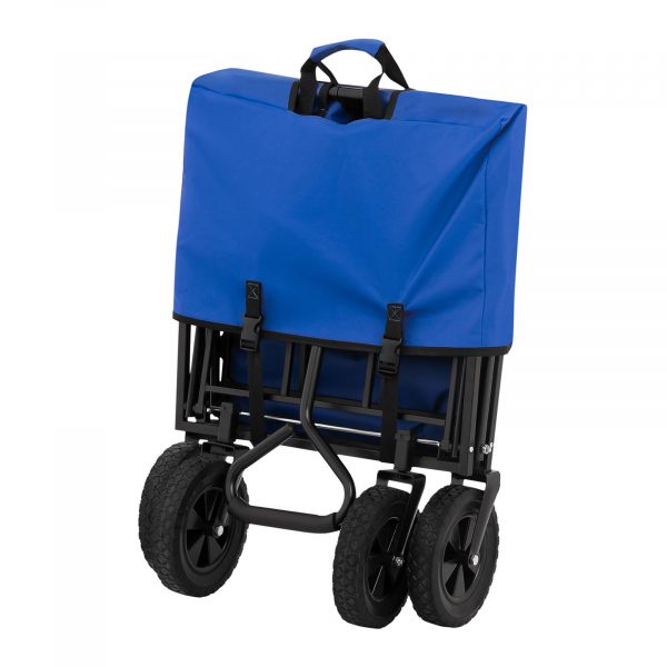 Zahradní skládací vozík - 100 kg - modrý | UNI_CART_02 - Image 7