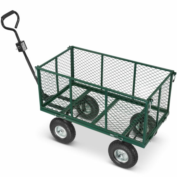 Zahradní přepravní vozík - 450 kg | plachta s ručkami - Image 2