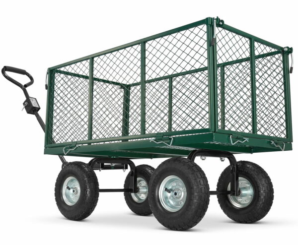 Zahradní přepravní vozík - 450 kg | plachta s ručkami - Image 3