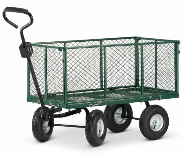 Zahradní přepravní vozík - 450 kg | plachta s ručkami - Image 4