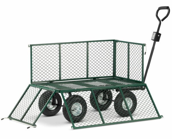 Zahradní přepravní vozík - 450 kg | plachta s ručkami - Image 7