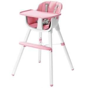 Dětská jídelní židlička 2v1 | růžová MUHC-323p