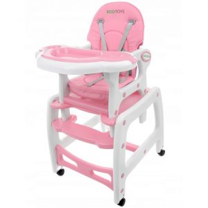 Dětská jídelní židlička 3v1 | růžová MUHC-223 PINK