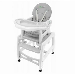 Dětská jídelní židlička 3v1 | šedá MUHC-223 GRAY