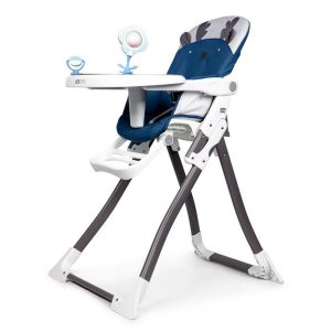 Dětská jídelní židle - rozkládací | tmavě modrá MUHC301-904