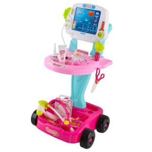 Dětský lékařský vozík | růžový M8245