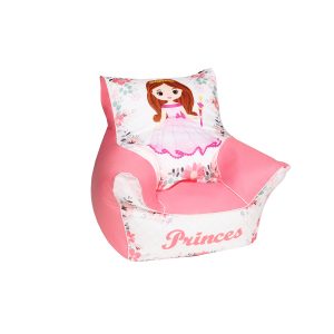 Dětský sedací vak s princeznou | růžový TEX-18260