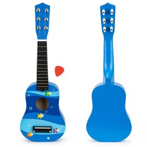 Dřevěná dětská kytara | modrá MUFO18 BLUE