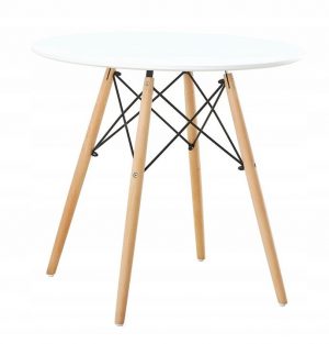 Moderní stůl SKANDIA2 | 60cm MUDT-012 ROUND WHITE