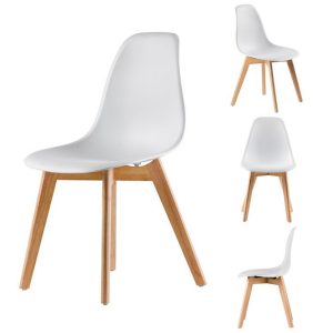 Sada židlí VENICE - bílá | 4ks MUPC-001WHITE