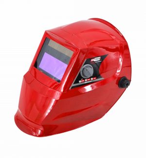 Samostmívací svářecí kukla LYG-5 červená | AW50002 je ideální pro aplikace TIG, MIG, MMA a plazma. Hladké nastavení citlivosti ztmavnutí.