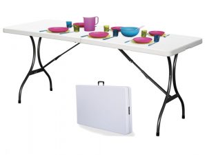 Zahradní cateringový stůl, skládací - bílý, 240 × 70 cm | ZK-240 MUZK-240