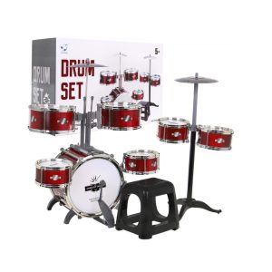Dětské bicí nástroje + židle | 7 bubnů BCR-9008E-4