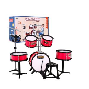 Dětské bicí nástroje + židle | 5 bubnů BCR-6615A-5