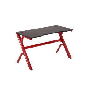 Herní stůl černý - červený rám | 120x60x73 cm MUCN-1918
