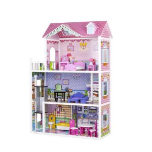 Dřevěný domeček pro panenky | s výtahem MUTL43004C