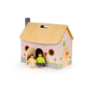 Dřevěný otevřený domeček pro panenky MU4139