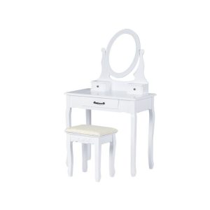 Toaletní stolek se zrcadlem a židličkou | Poppy MUW-HY-018