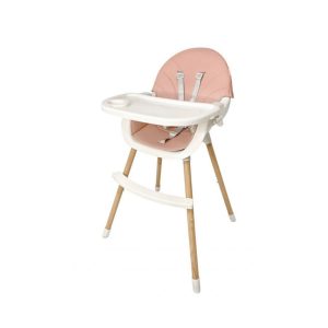 Dětská jídelní židlička 2v1 | růžová MUHA-004 PINK