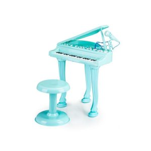 Piano pro děti s mikrofonem a židličkou | Blue MUHC490481