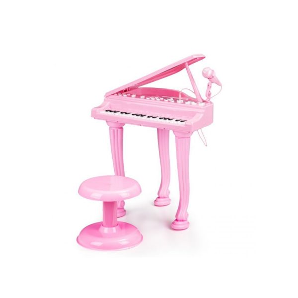 Piano pro děti s mikrofonem a židličkou | Pink MUHC490482