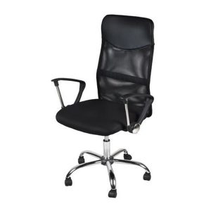 Kancelářská židle - síť 130kg | černá zajišťuje pohodlnou práci po dlouhé hodiny. Široký, tvarovaný sedák a opěradlo, vysoká opěrka hlavy.