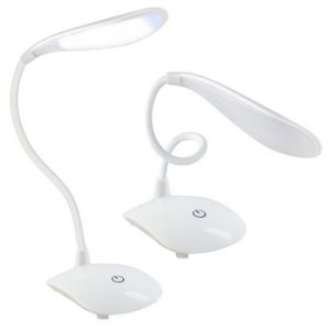 LED stolní nabíjecí lampa 600mAh micro USB | bílá umožňuje přizpůsobit zdroj světla individuálním potřebám.