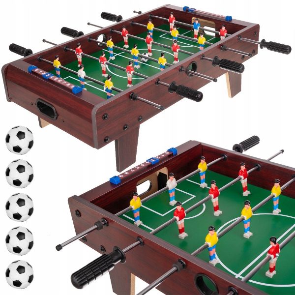 Mini stolní fotbal pro děti - dřevěný | 18 hráčů je skvělá zábava pro každého malého i velkého fotbalového fanouška.