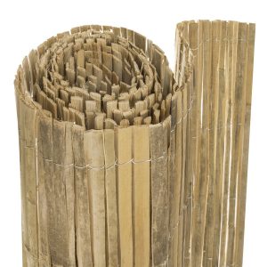 Bambusová rohož - plot přírodní | 1.5x5 m je vynikajícím dekorativním prvkem. Zaručuje soukromí a ochranu před před větrem, prachem, hlukem.