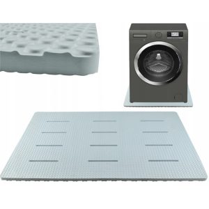 Antivibrační podložka pod pračku 85x60x2cm | šedá eliminuje zvuky, které vznikají při praní. Je možné ji použít pod jakékoliv zařízení.