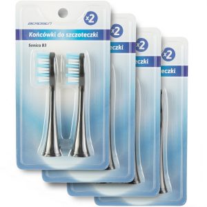 Hlavice pro elektrický sonický zubní kartáček | 8ks jsou určeny pro každodenní ústní hygienu. Speciální uspořádání štětin zvyšuje účinnost.