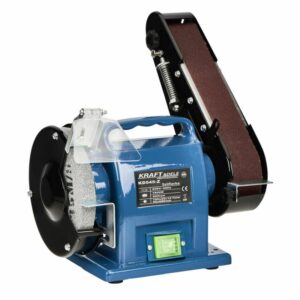 Stolová kombinovaná pásová a kotoučová bruska 1800W | KD545-Z je určena na suchou práci v oblasti broušení, ostření a čištění. Kotouč 150mm.