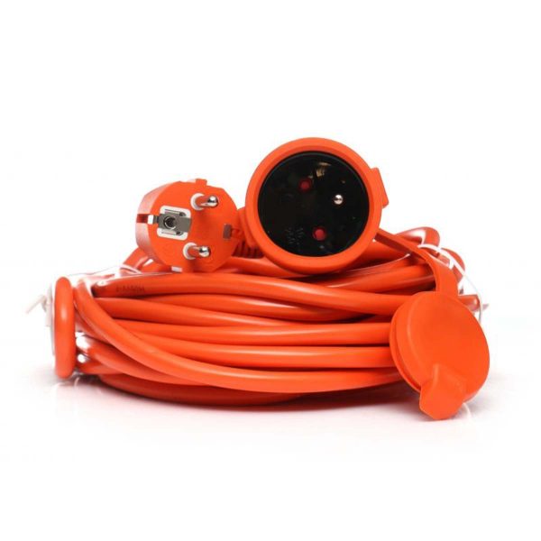 Prodlužovací kabel 10m 3x1.5mm s klapkou | KD4023 najde své uplatnění nejen v domácnostech, kancelářích, skladech ale i na stavbách.