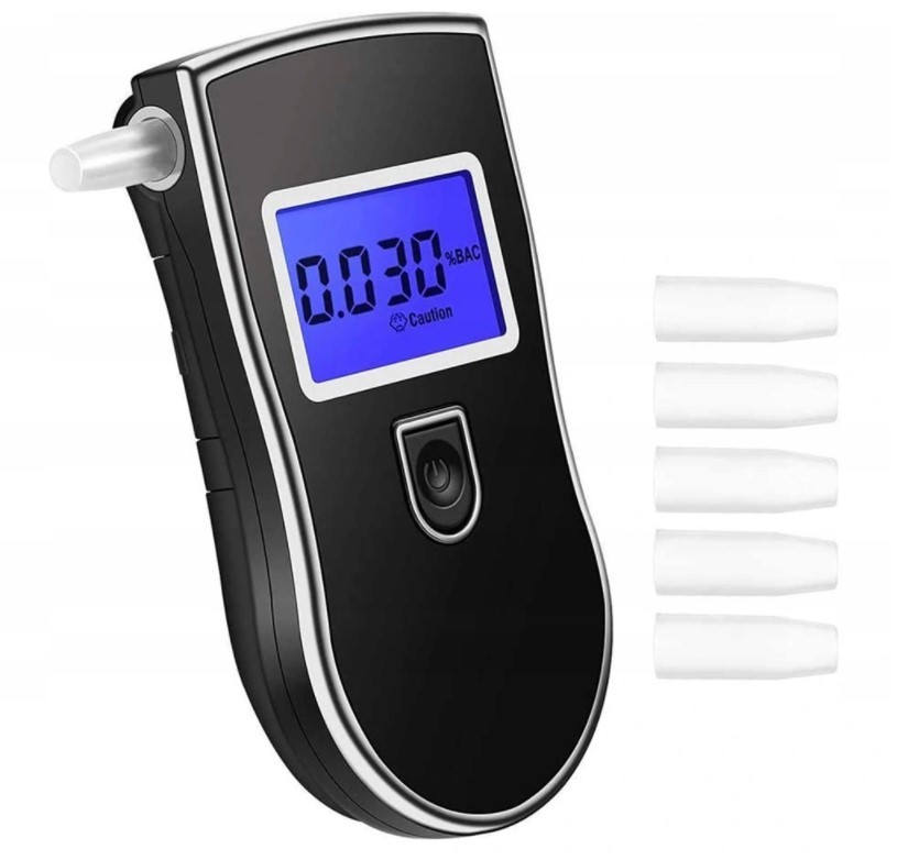 Lydsto Alkohol Tester Prenosný dychový analyzátor s vysokou presnosťou pre  opitých vodičov Lcd displej / zvukový alarm / prepínanie troch jednotiek /  rýchla reakcia Digitálna Brea
