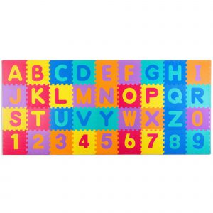 Pěnová podložka pro děti - abeceda | barevná