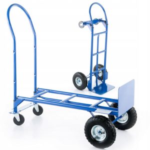 Rudl + přepravní skladový vozík 2v1 | 250kg ma pevnou ocelovou konstrukci s nosností 250kg. Velká a silná nakládací plošina.