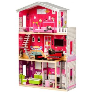 Velký dřevěný domeček pro panenky | rezidence Malibu