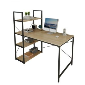 Psací pracovní PC stůl s knihovnou | 120 x 64 cm