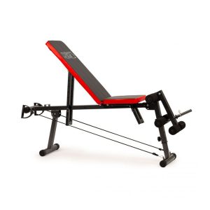 Multifunkční nastavitelná lavička na cvičení | černá